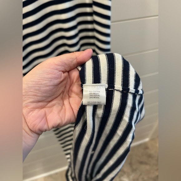 Trina Turk Striped Maxi Dress with Orange Accent Size L - Picture 6 of 7